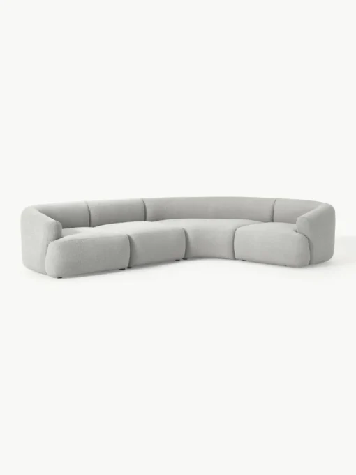 Modulares Bouclé-Ecksofa Sofia (4-Sitzer)