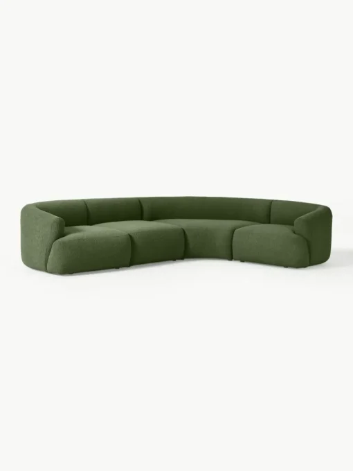 Modulares Bouclé-Ecksofa Sofia (4-Sitzer)