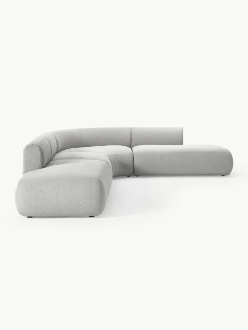 Modulares Bouclé-Ecksofa Sofia (4-Sitzer)