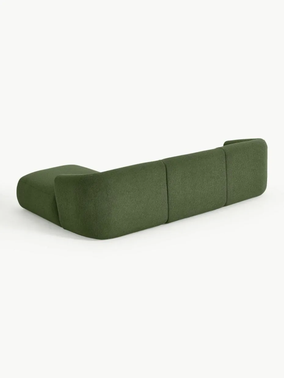 Modulares Bouclé-Ecksofa Sofia (3-Sitzer)