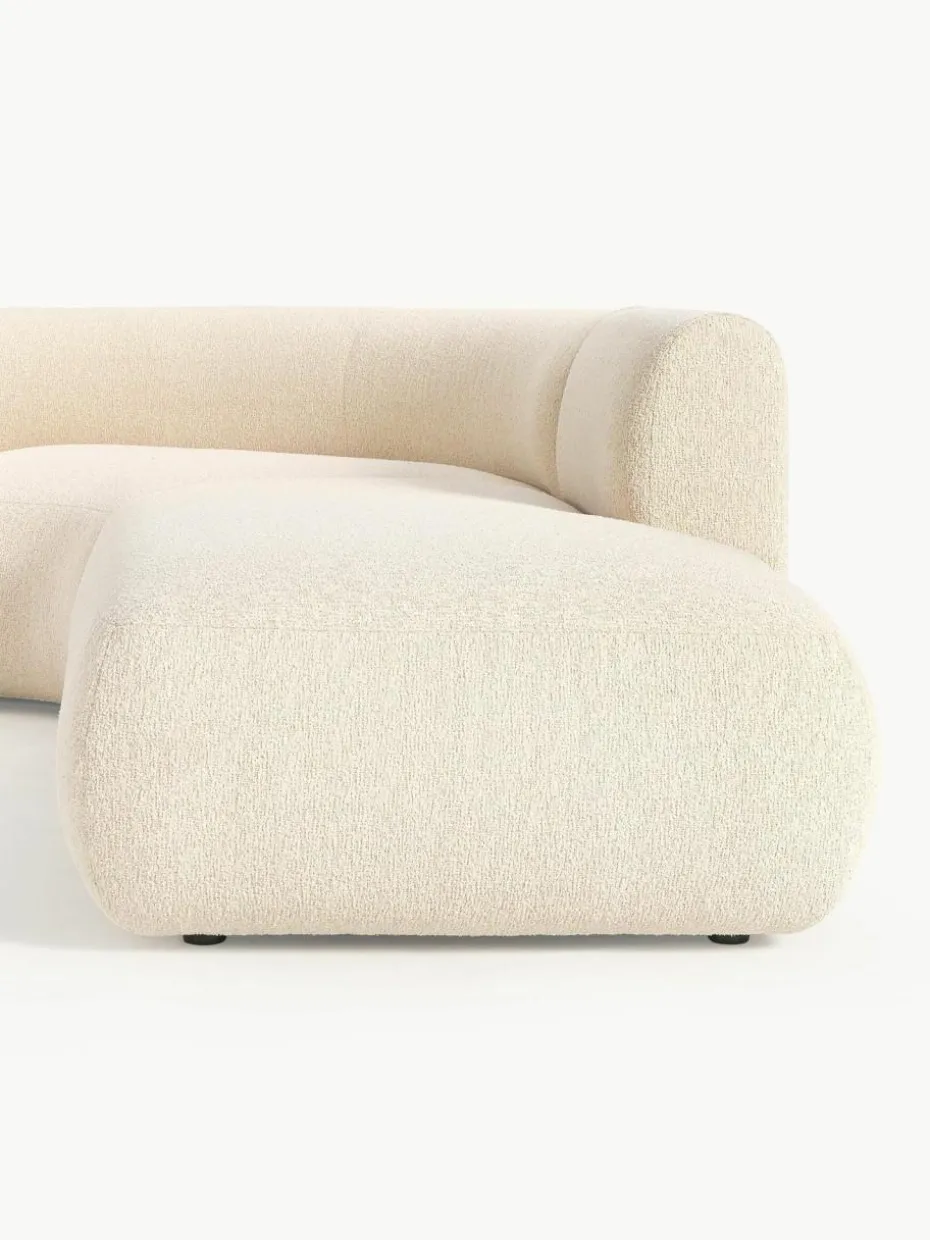 Modulares Bouclé-Ecksofa Sofia (3-Sitzer)