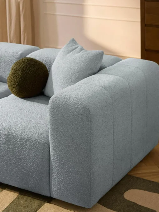 Modulares Bouclé-Sofa Lena (3-Sitzer)