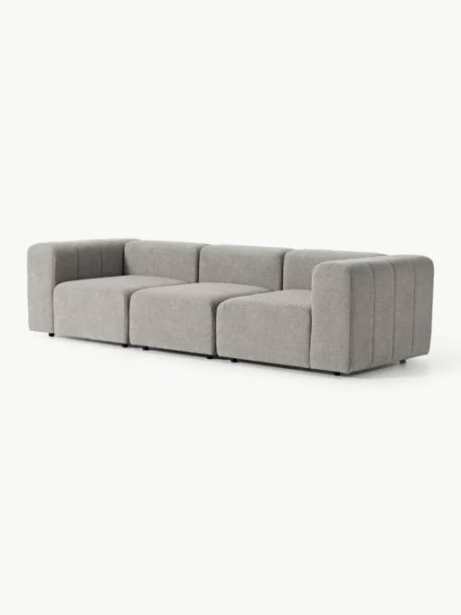 Modulares Bouclé-Sofa Lena (4-Sitzer)