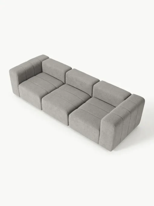 Modulares Bouclé-Sofa Lena (4-Sitzer)
