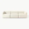 Modulares Bouclé-Sofa Sofia (3-Sitzer)