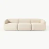 Modulares Bouclé-Sofa Sofia (3-Sitzer)