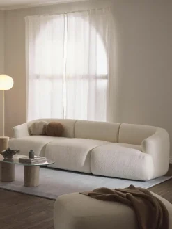 Modulares Bouclé-Sofa Sofia (3-Sitzer)