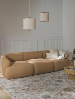 Modulares Bouclé-Sofa Sofia (3-Sitzer)