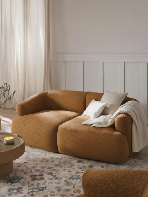 Modulares Bouclé-Sofa Sofia (2-Sitzer)