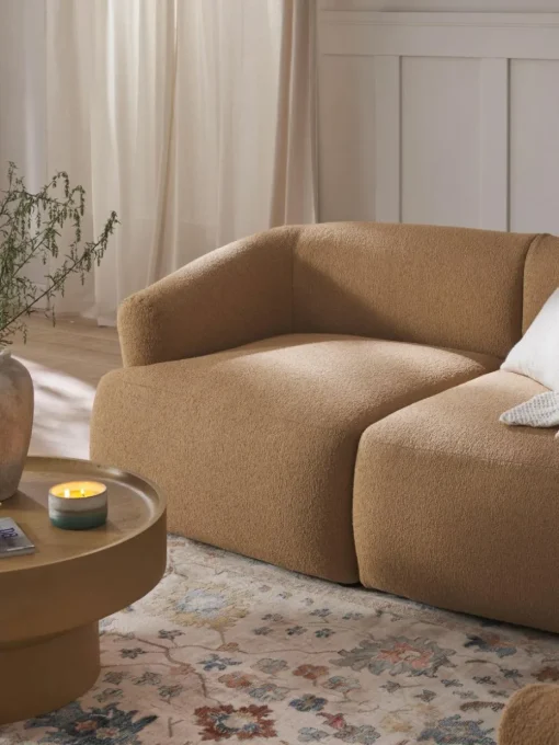 Modulares Bouclé-Sofa Sofia (2-Sitzer)