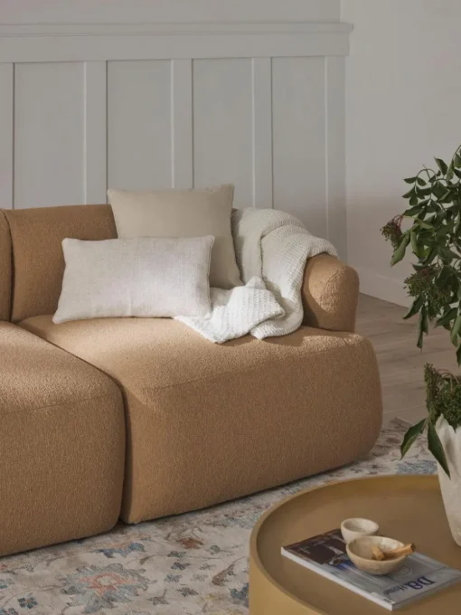 Modulares Bouclé-Sofa Sofia (3-Sitzer)