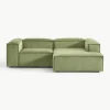 Modulares Ecksofa Lennon aus Cord