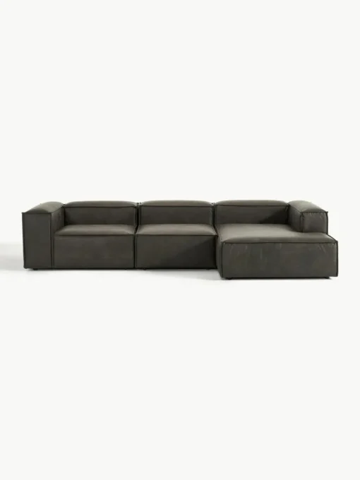 Modulares Ecksofa Lennon aus recyceltem Leder