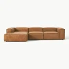 Modulares Ecksofa Lennon aus recyceltem Leder