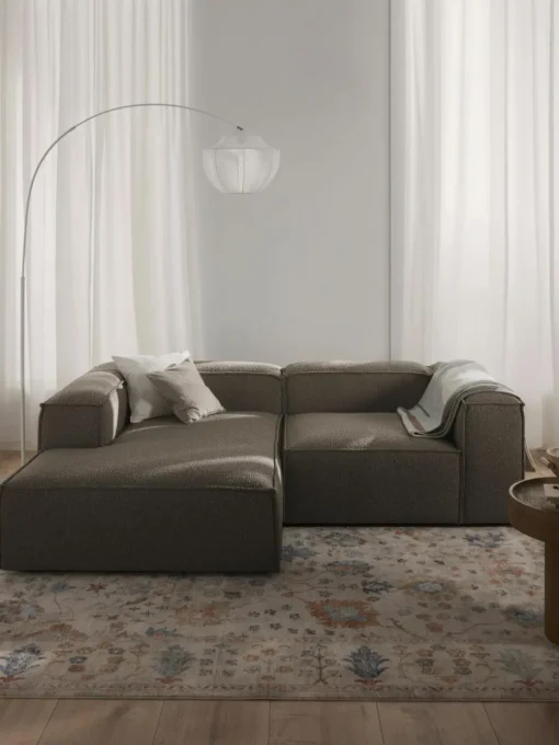 Modulares Ecksofa Lennon aus Bouclé