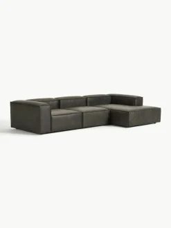 Modulares Ecksofa Lennon aus recyceltem Leder