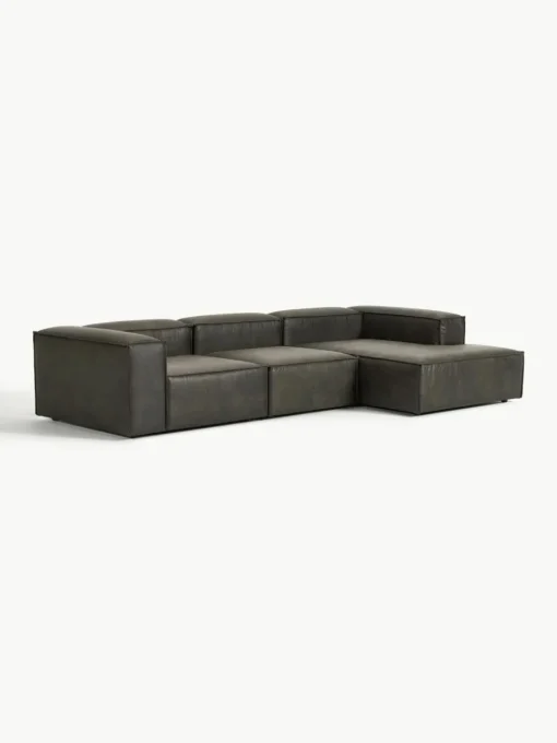 Modulares Ecksofa Lennon aus recyceltem Leder