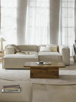 Modulares Ecksofa Lennon aus Leinen-Mix