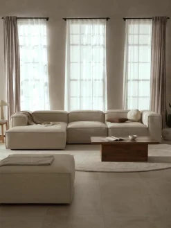 Modulares Ecksofa Lennon aus Leinen-Mix