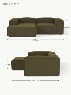 Modulares Ecksofa Lennon aus Bouclé