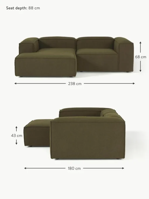Modulares Ecksofa Lennon aus Bouclé