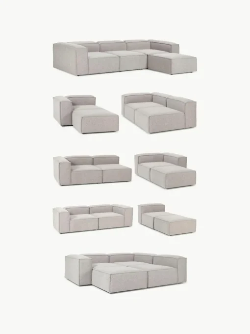 Modulares Ecksofa Lennon aus Bouclé