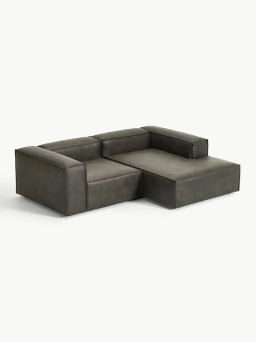 Modulares Ecksofa Lennon aus recyceltem Leder