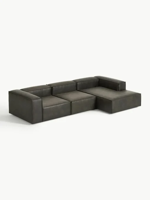 Modulares Ecksofa Lennon aus recyceltem Leder