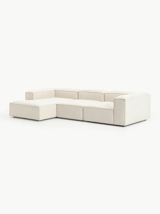 Modulares Ecksofa Lennon aus Leinen-Mix