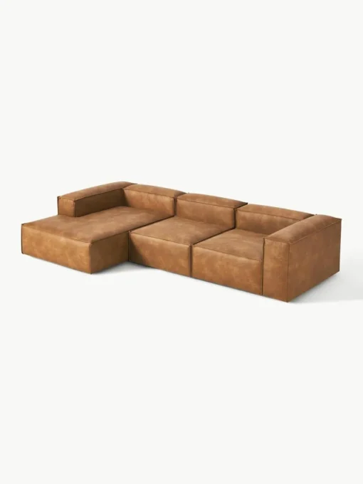 Modulares Ecksofa Lennon aus recyceltem Leder
