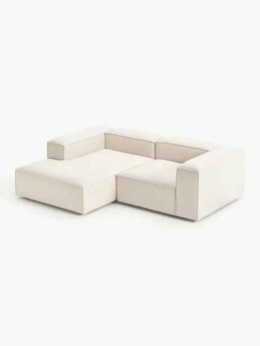Modulares Ecksofa Lennon aus Leinen-Mix