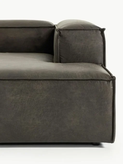 Modulares Ecksofa Lennon aus recyceltem Leder