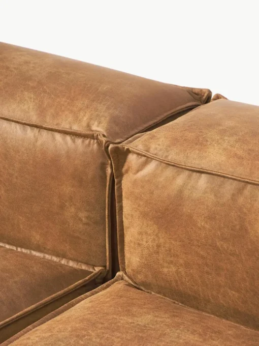 Modulares Ecksofa Lennon aus recyceltem Leder