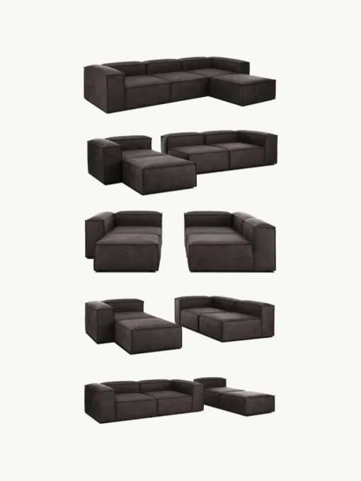 Modulares Ecksofa Lennon aus recyceltem Leder