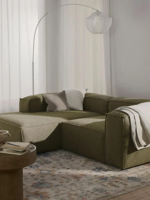 Modulares Ecksofa Lennon aus Bouclé
