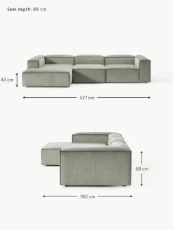 Modulares Ecksofa Lennon aus Cord
