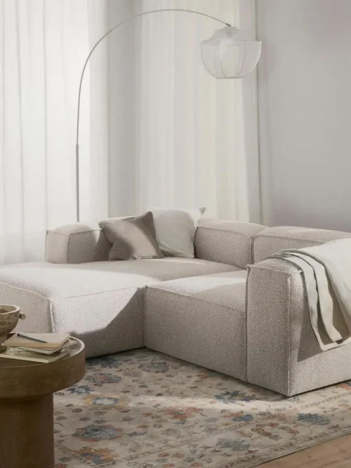 Modulares Ecksofa Lennon aus Bouclé