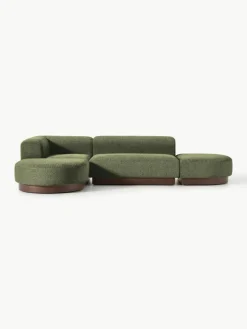 Modulares Ecksofa Natalie aus Teddy-Bouclé