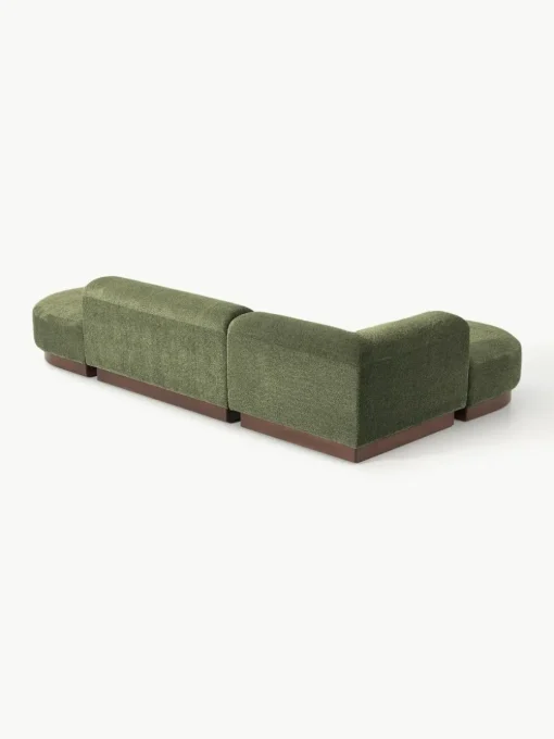 Modulares Ecksofa Natalie aus Teddy-Bouclé
