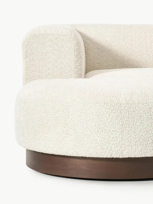 Modulares Ecksofa Natalie aus Teddy-Bouclé