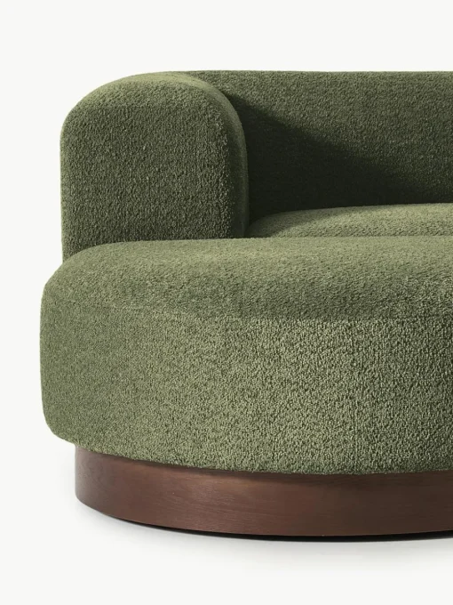 Modulares Ecksofa Natalie aus Teddy-Bouclé