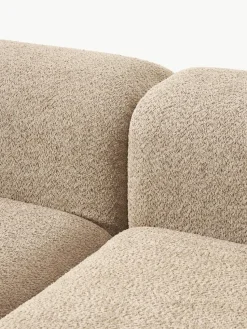 Modulares Ecksofa Natalie aus Teddy-Bouclé