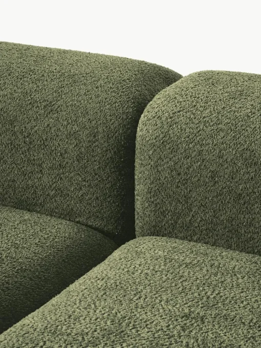 Modulares Ecksofa Natalie aus Teddy-Bouclé