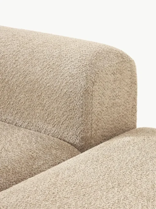 Modulares Ecksofa Natalie aus Teddy-Bouclé