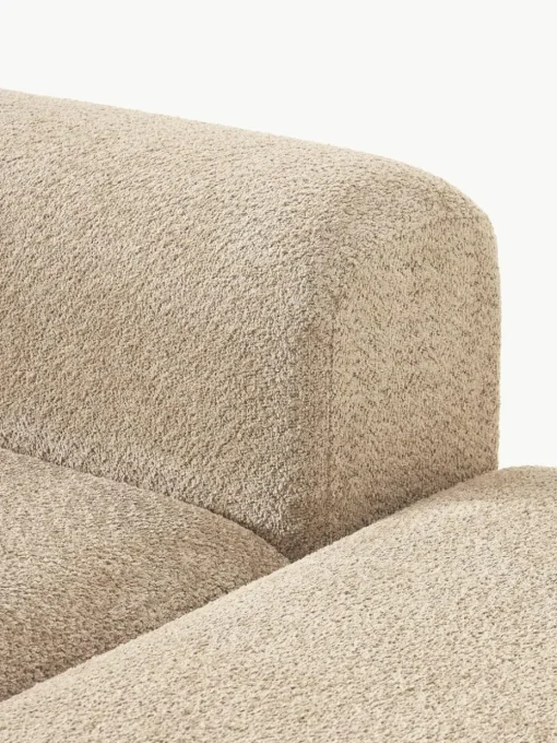 Modulares Ecksofa Natalie aus Teddy-Bouclé