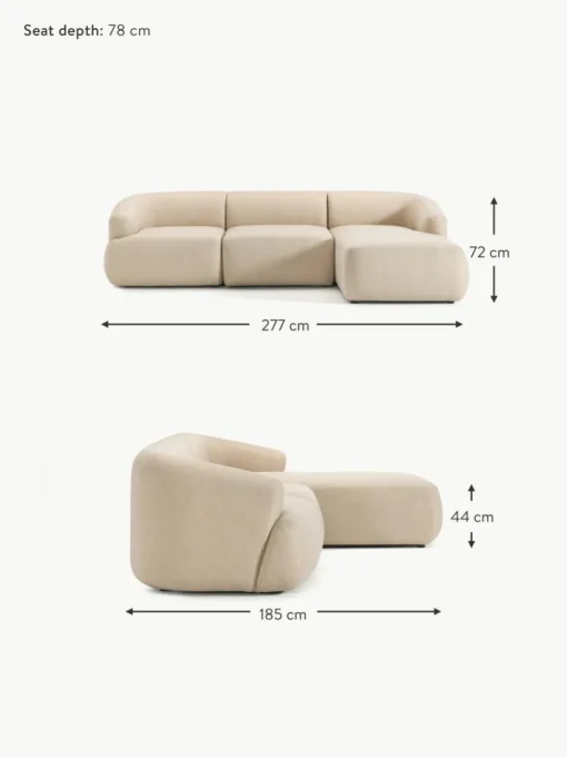 Modulares Ecksofa Sofia (3-Sitzer)