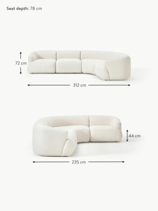 Modulares Ecksofa Sofia (4-Sitzer)