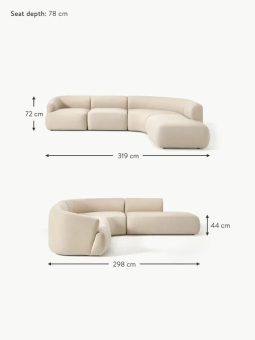 Modulares Ecksofa Sofia (4-Sitzer)