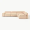 Modulares Ecksofa Wolke (4-Sitzer) aus Bouclé