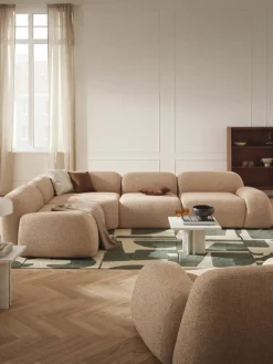 Modulares Ecksofa Wolke (4-Sitzer) aus Bouclé